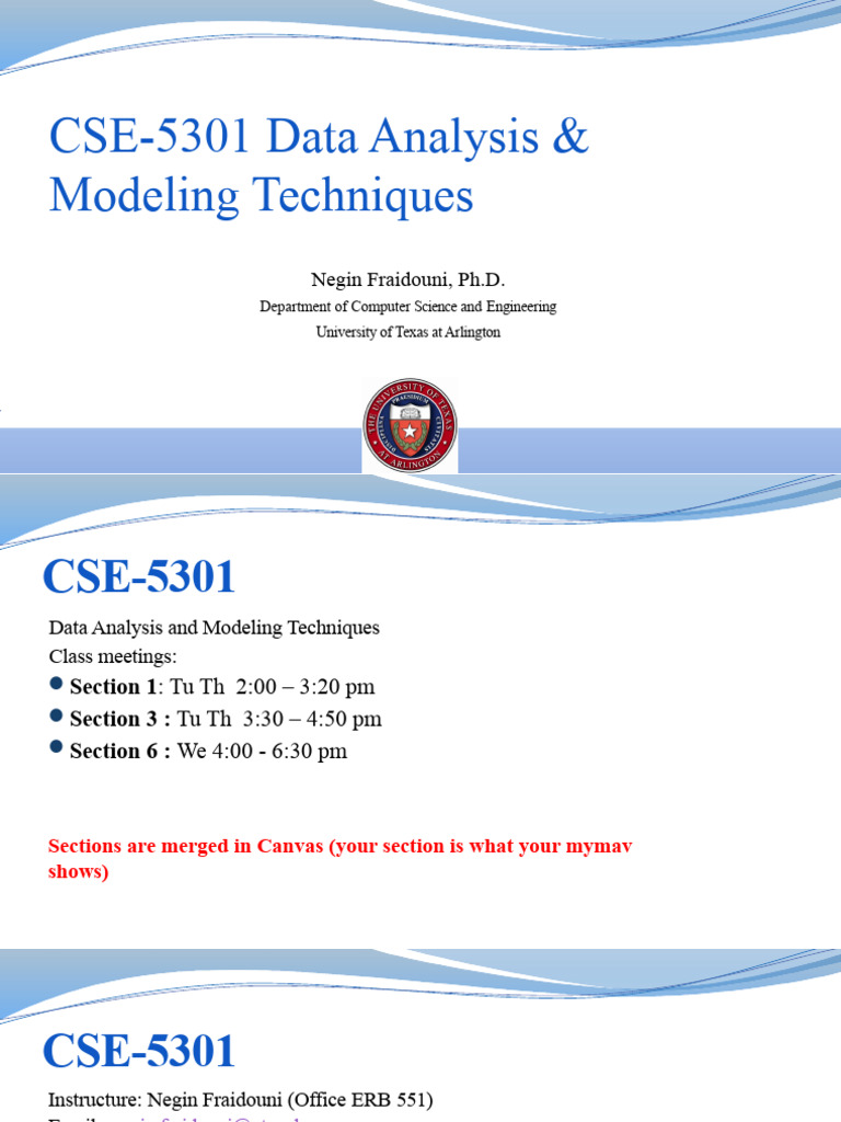 Session 1. CSE-5301 Introduction - Tagged | PDF