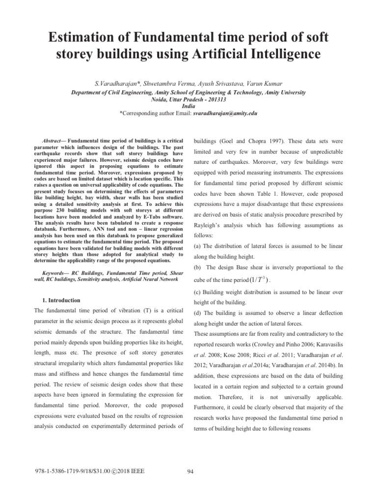 Fundamental Time Periods in Building Design | PDF | Computing | Data