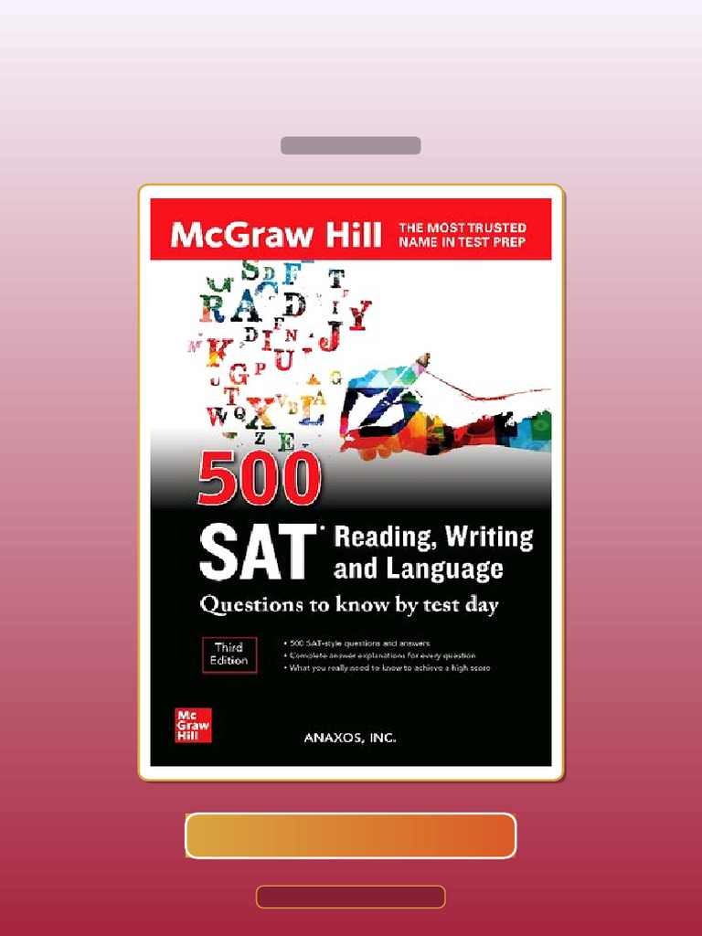 500 SAT Reading Writing and Language Questions to Know by Test Day 3rd ...