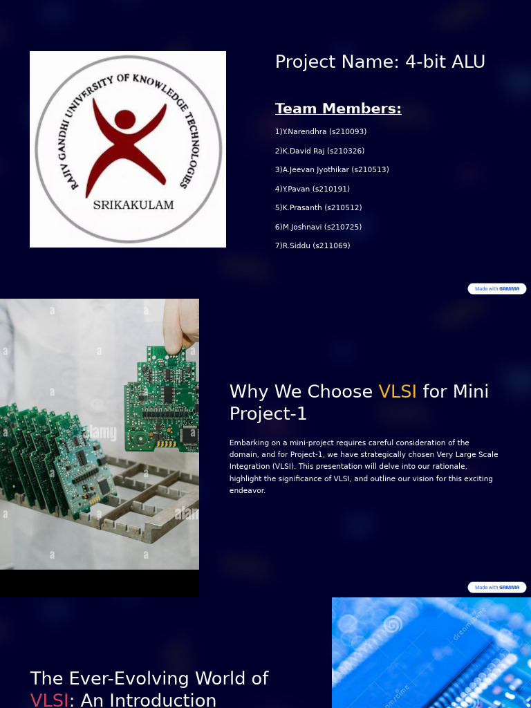 VLSI Mini-Project: 4-bit ALU Design | PDF | Very Large Scale ...