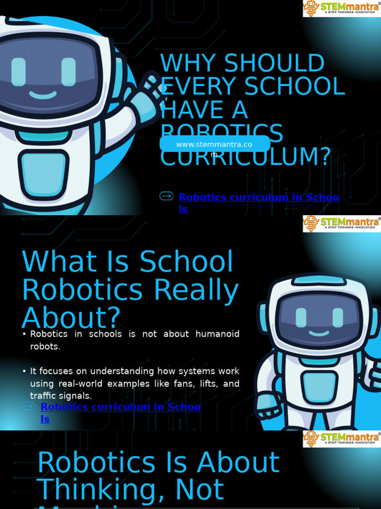 Benefits of Robotics Curriculum in Schools | PDF