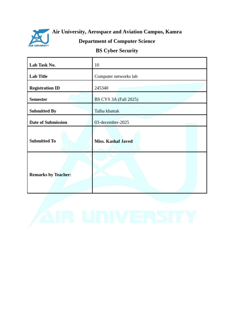 245340_talha_khattak_CN Lab Task 10 | PDF
