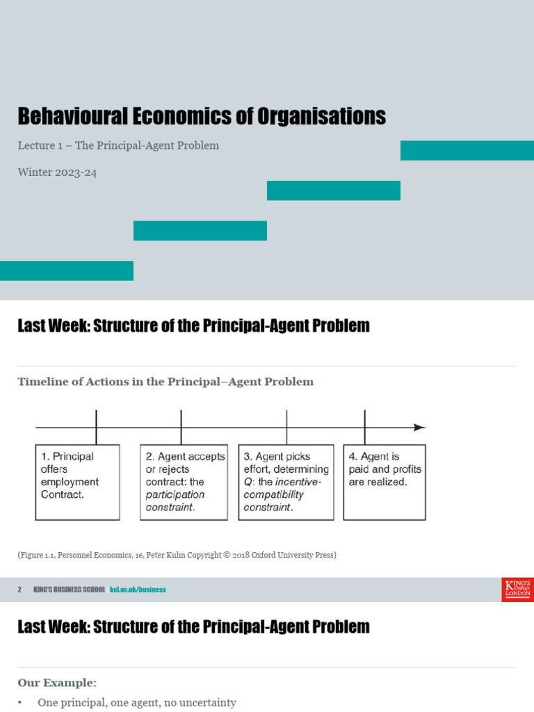 Understanding the Principal-Agent Problem | PDF | Economics ...