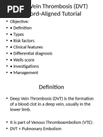 DVT Documentation: Acute vs Chronic Codes | PDF | Thrombosis | Vein