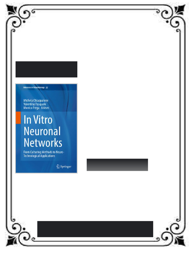 In Vitro Neuronal Networks From Culturing Methods to Neuro ...