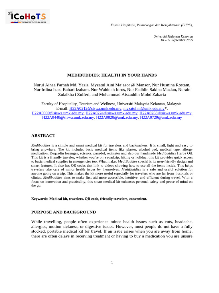 Group 2 Extended Abstract | PDF | Alternative Medicine | First Aid