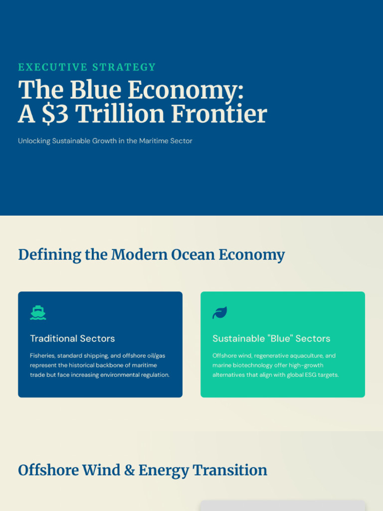 The Blue Economy | PDF