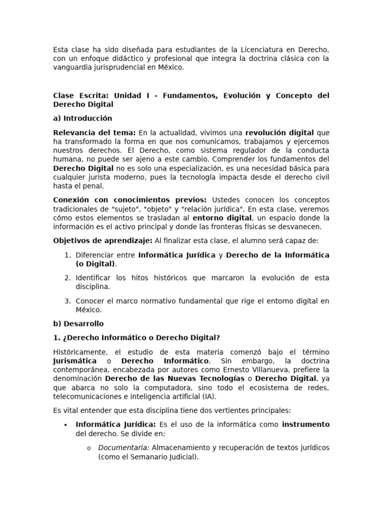 Fundamentos del Derecho Digital en México | PDF | Inteligencia ...