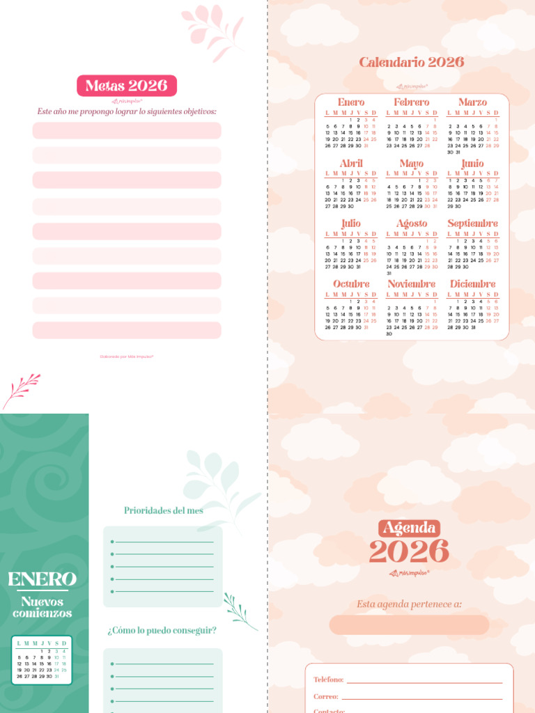 Calendario y Metas 2026 | PDF