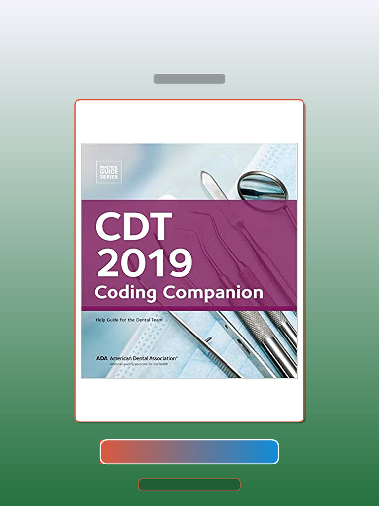 CDT 2019 Coding Companion by American Dental Association E-book ...