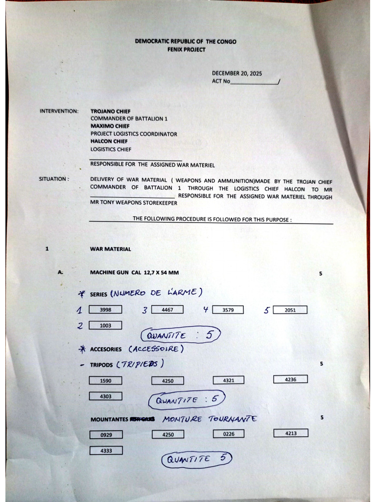 Kisangani -Kinshasa Demande PAT COL | PDF