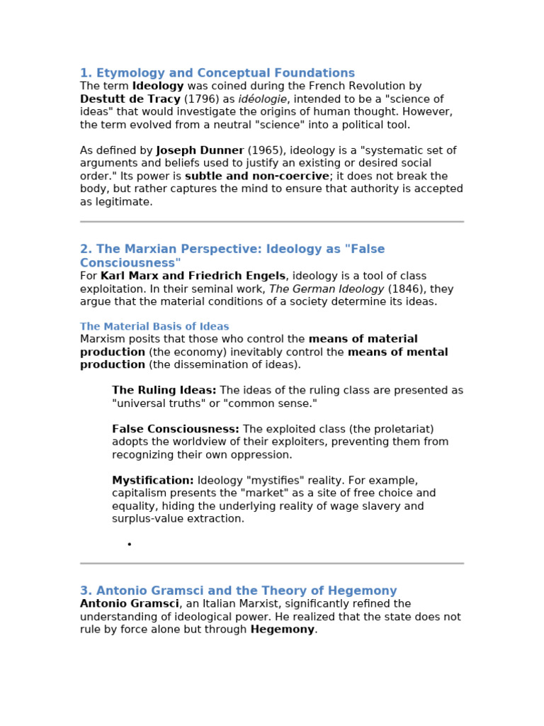 Understanding Ideology and Hegemony | PDF | Ideologies | Marxism