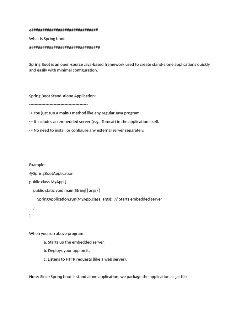 Spring Boot and MVC Framework Overview | PDF | Spring Framework | Model ...