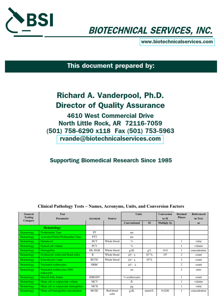 Clinical Pathology Tests Guide | PDF | Blood Plasma | Thyroid ...