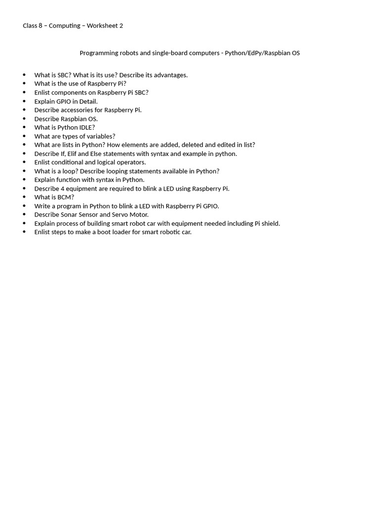 Python Programming for Raspberry Pi | PDF