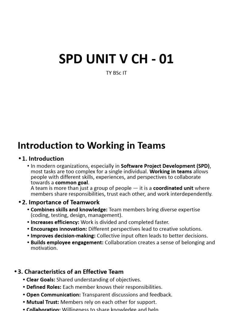 Spd Unit v Ch - 01.Pptx | PDF | Leadership | Communication