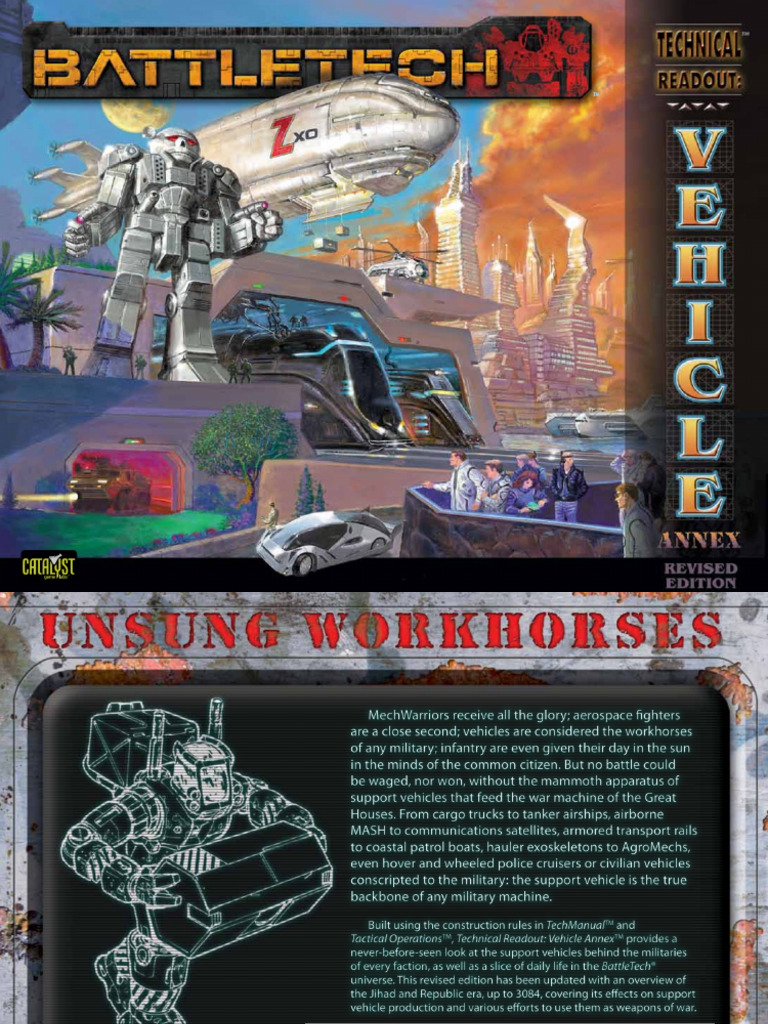 Battletech Technicalreadout Vehicles | PDF