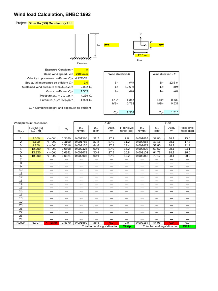 Wind Load & Earthquake Analysis BNBC | PDF | Fluid Dynamics | Continuum ...