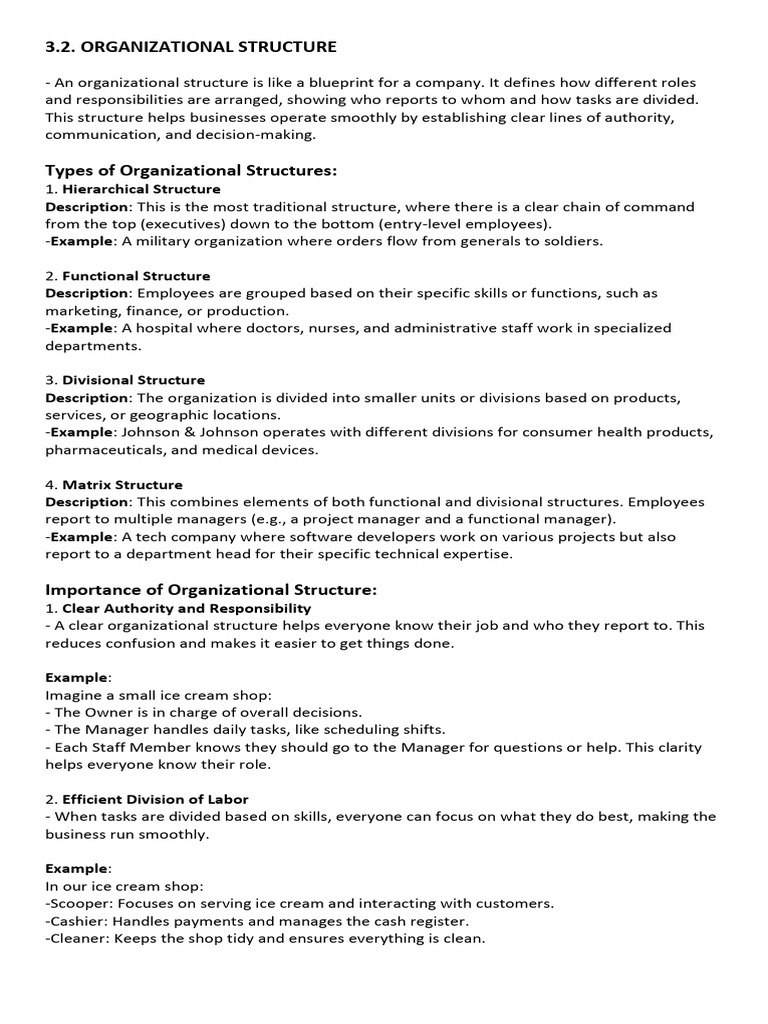 3.2 Organizational Structure | PDF | Organizational Structure | Economies