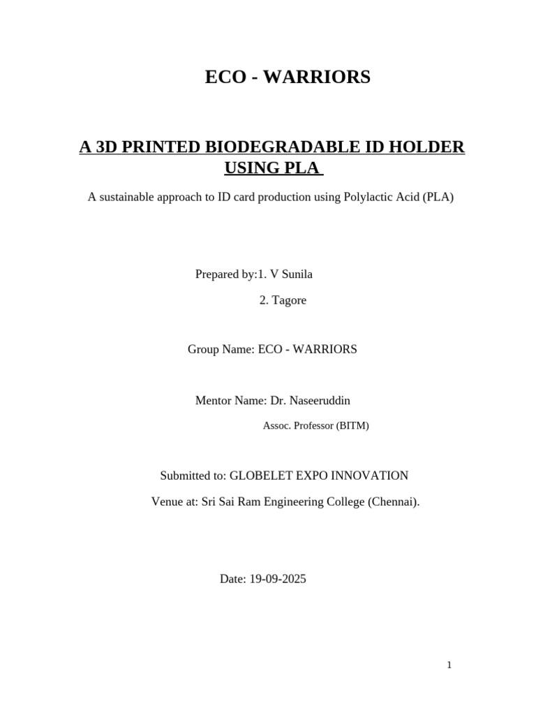 PLA Report(AutoRecovered) | PDF | Plastic | Biodegradation