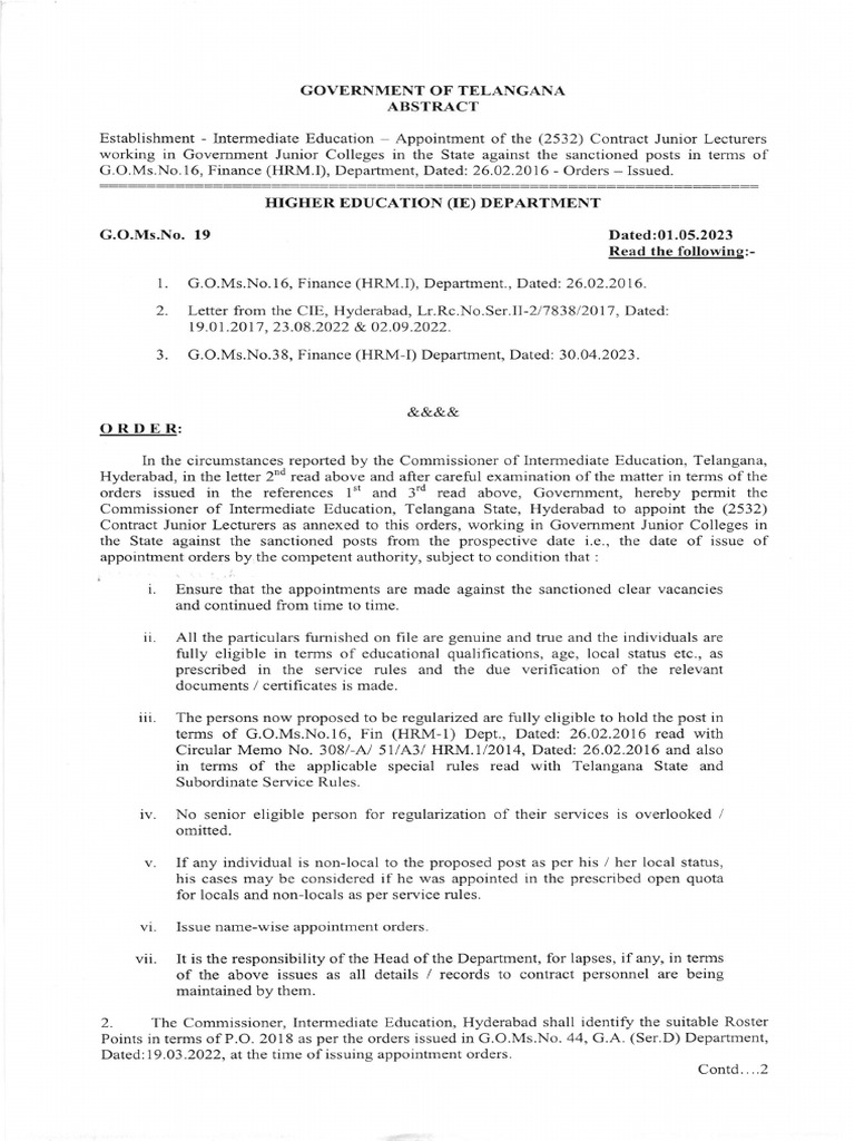 G O Ms 19 | PDF
