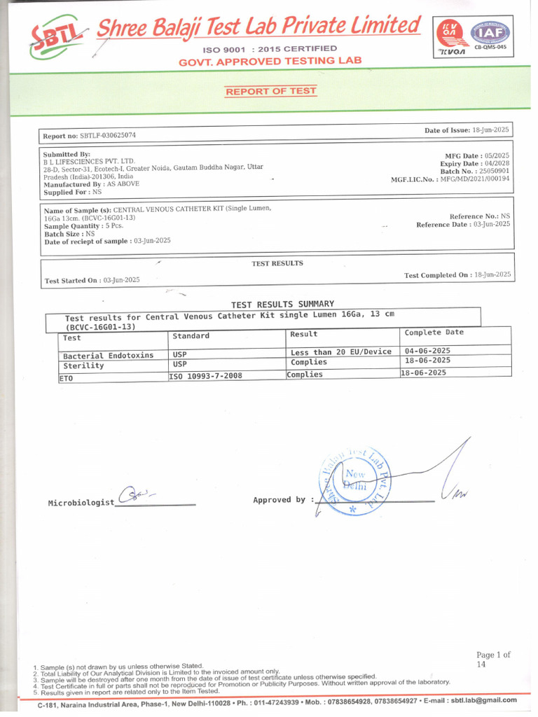 01-CVC Single Lume (2505090) | PDF
