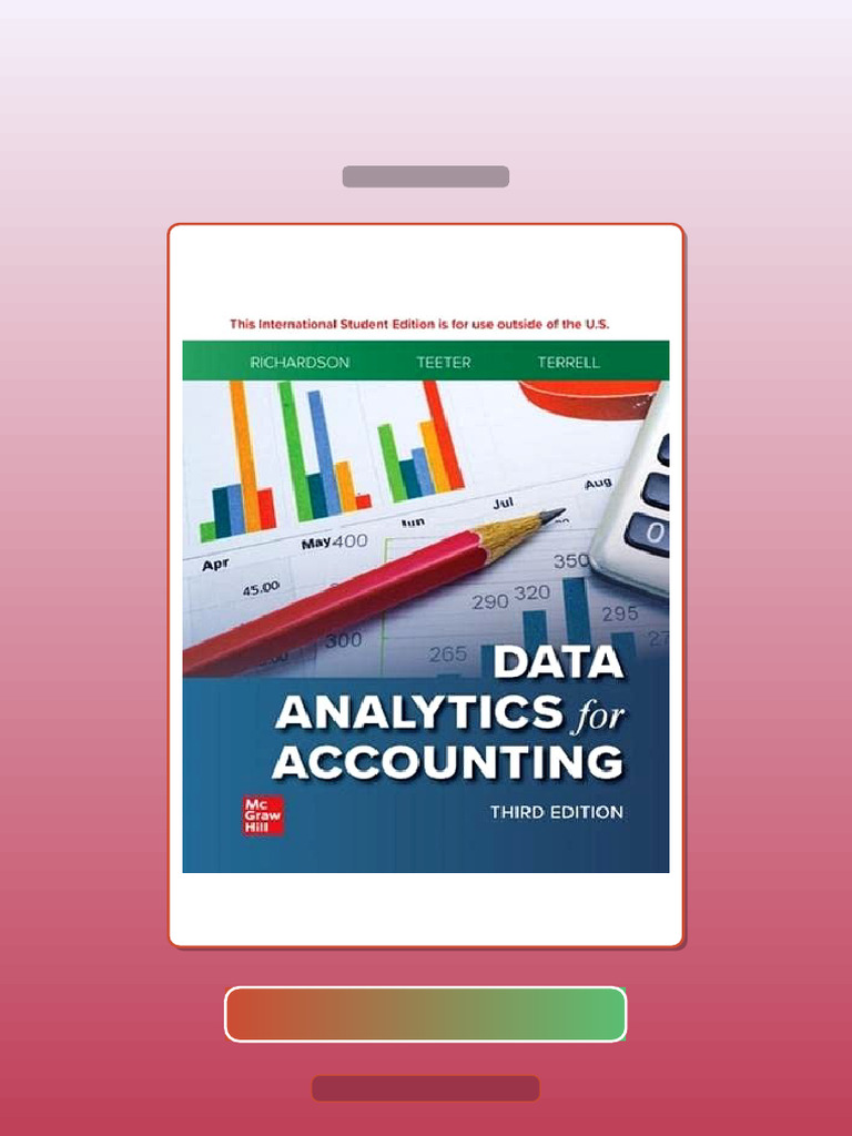 ISE Data Analytics for Accounting 3rd Edition Vernon Richardson ...