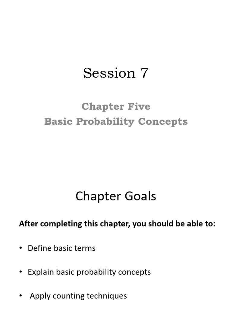 Session 7 (1) | PDF | Probability | Experiment