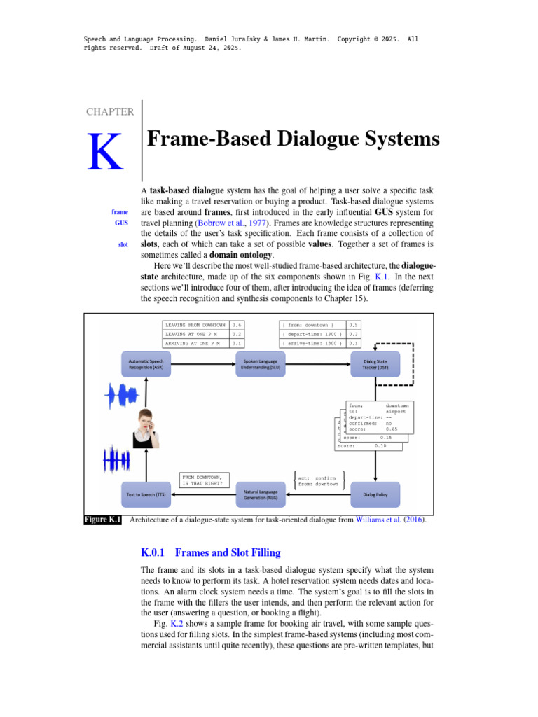 Frame-Based Dialogue Systems Explained | PDF | Speech Recognition