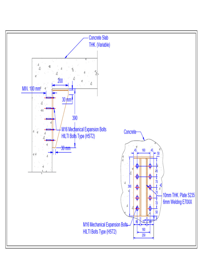 Steel Bracket for Punching Shear (2) | PDF