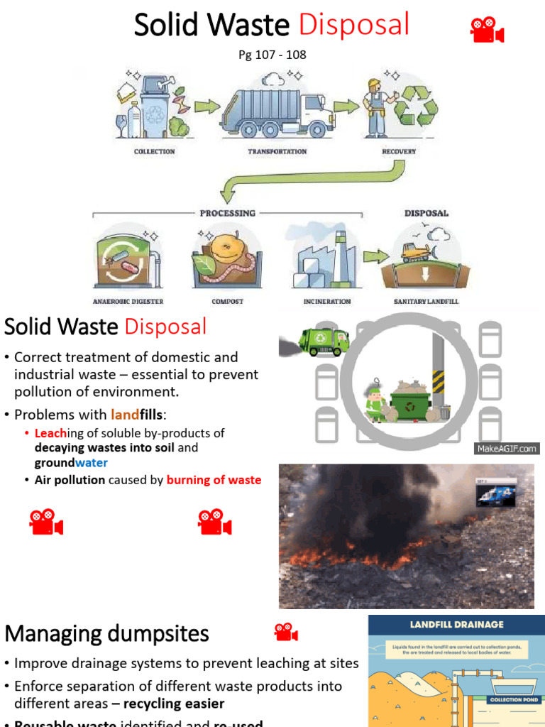 5 Human Impact on the Environment - Solid Waste Disposal | PDF