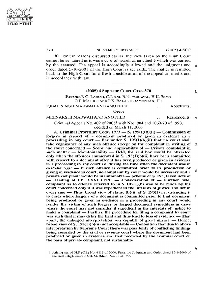 Modak Judgment Analysis (2008) SCC 1 | PDF | Separation Of Powers ...