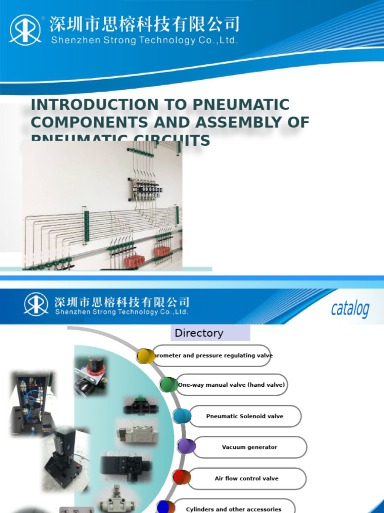 Pneumatic Components and Circuit Assembly | PDF | Valve | Throttle