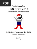 Pembahasan Soal OSN Guru Matematika SMA 2011 Tingkat Provinsi