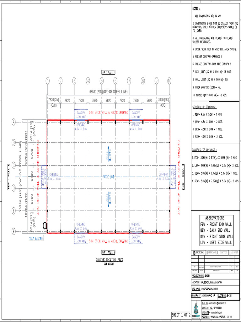 Proposal Drawing for E-6391 Project | PDF