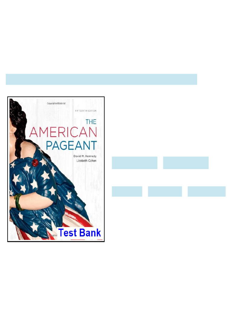 American Pageant 15th Edition Kennedy Test Bank online version | PDF ...