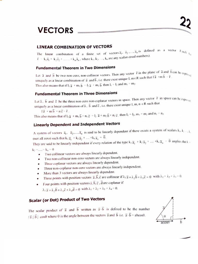 Vectors | PDF