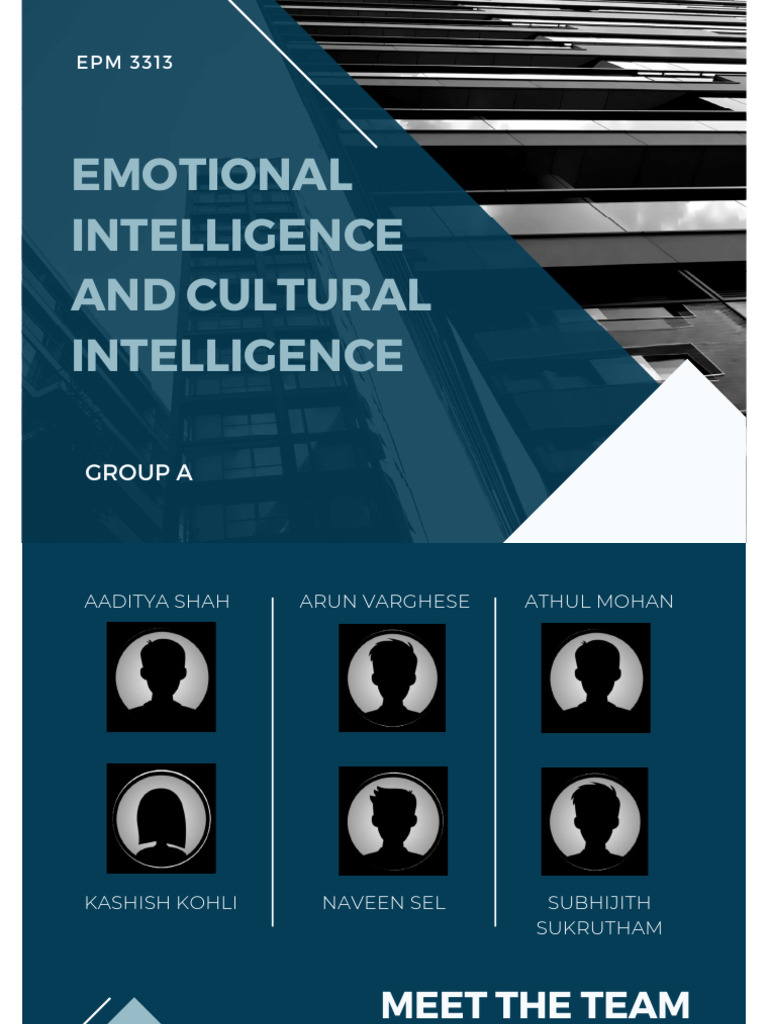 EPM 3313 - Emotional Intelligence and Cultural Intelligence - Group 4 ...