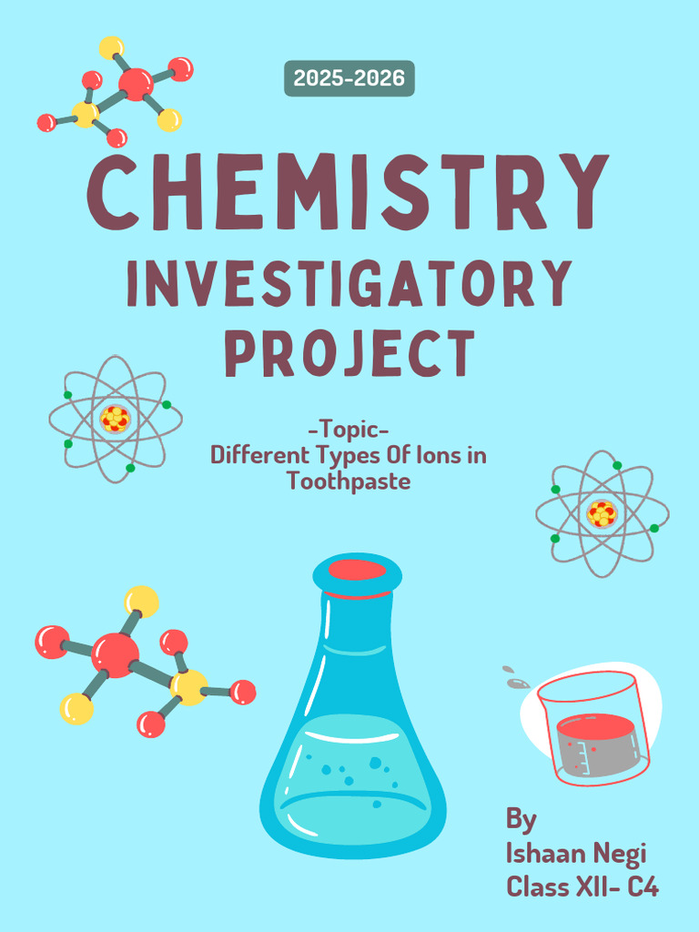 Types of Ions in Toothpaste Study | PDF