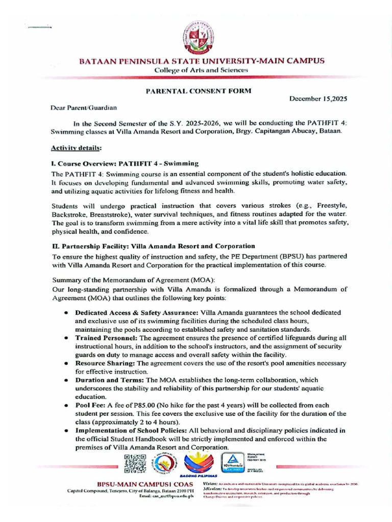 Pathfit Consent | PDF