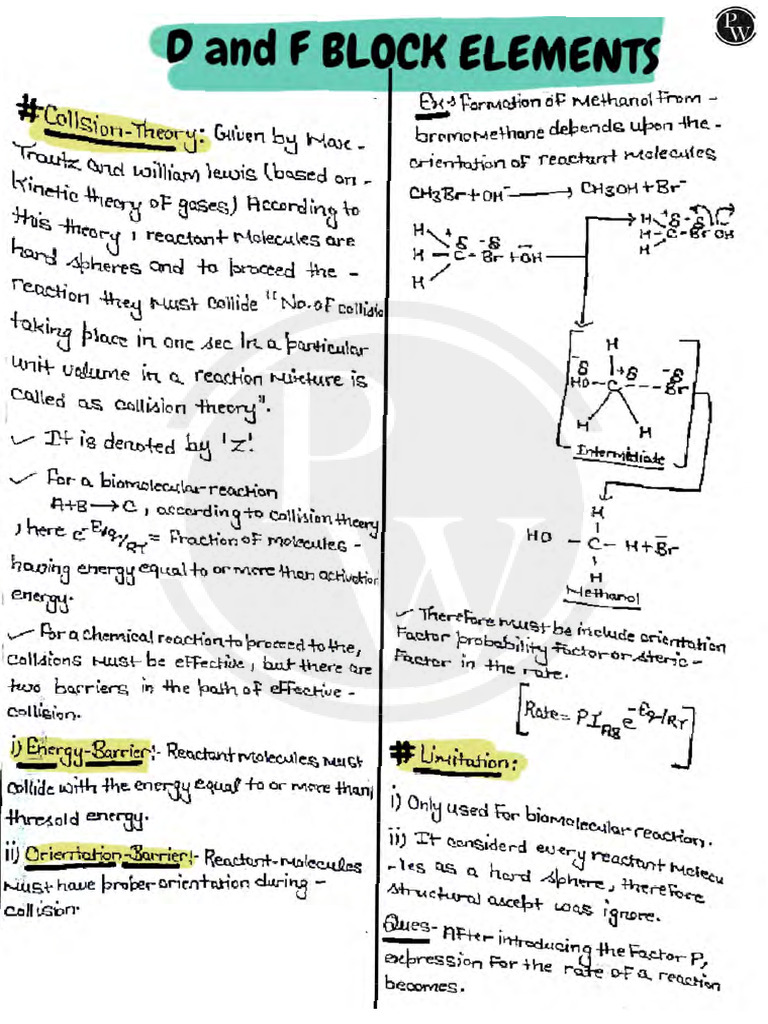 695918dac9dcbf632fd489b1_##_d and f Block Elements Handwritten Notes | PDF