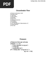 Groundwater flow