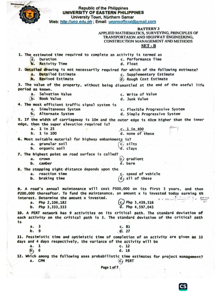 MSTE Exam 3(2) | PDF