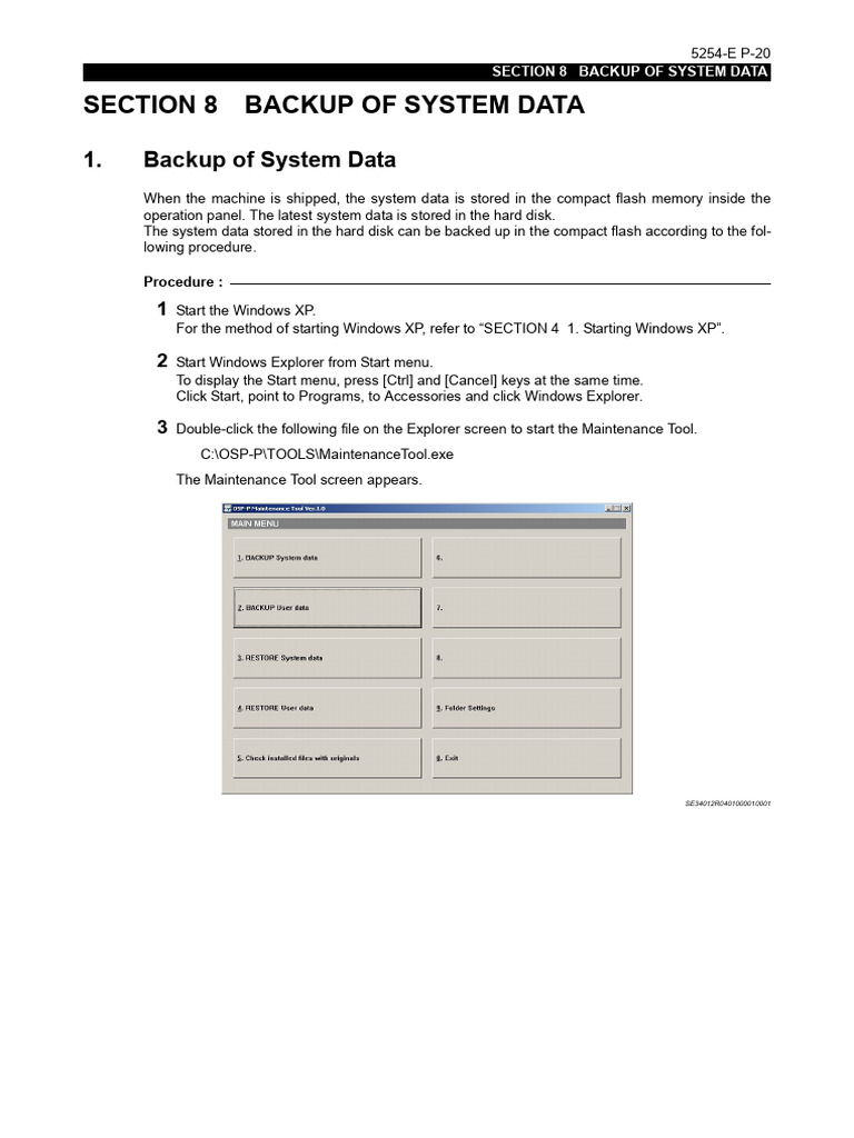 Backup and Restore System Data Guide | PDF | Operating System ...
