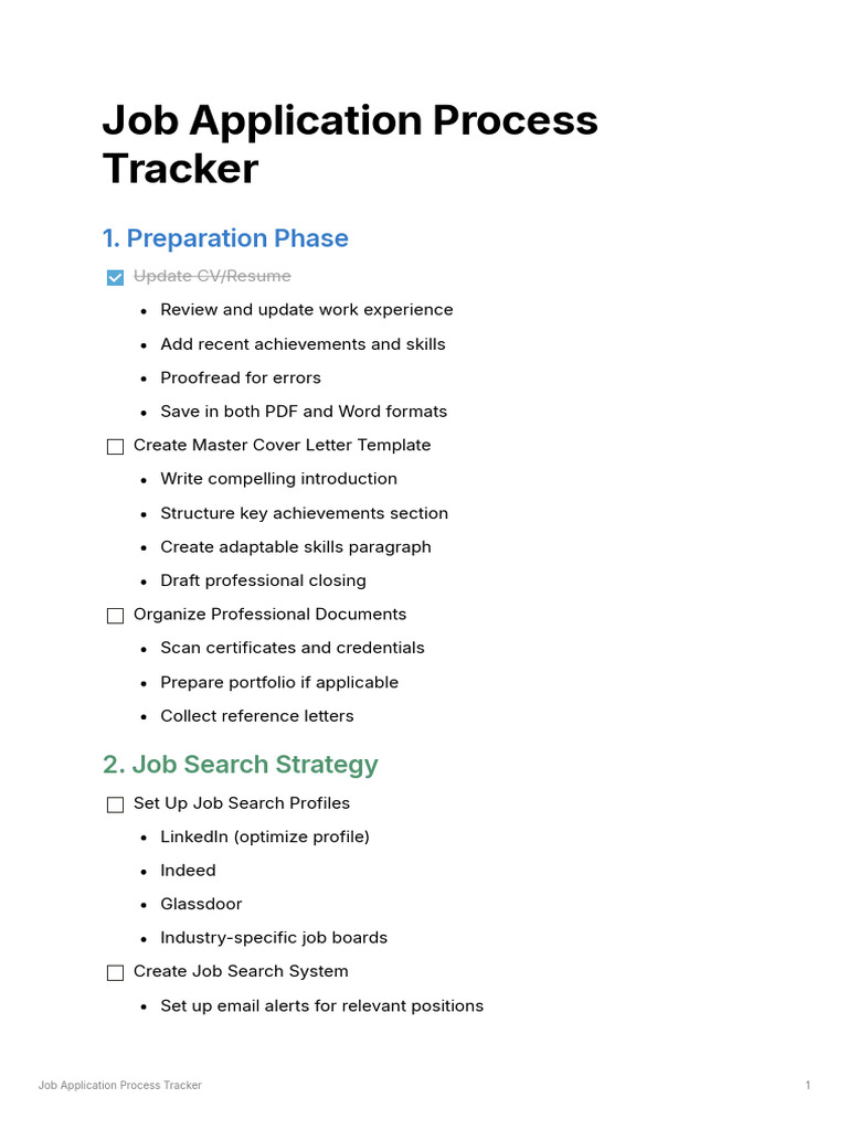 Comprehensive Job Application Tracker | PDF | Résumé