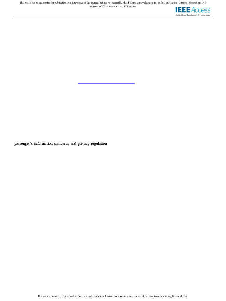 Passenger Privacy in Smart Airports | PDF | Privacy | Internet Of Things