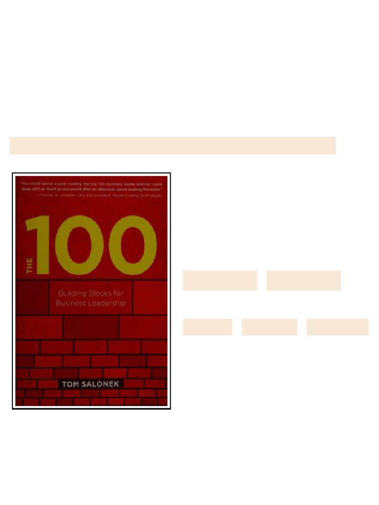The 100 : building blocks for business leadership ebook seamless ...