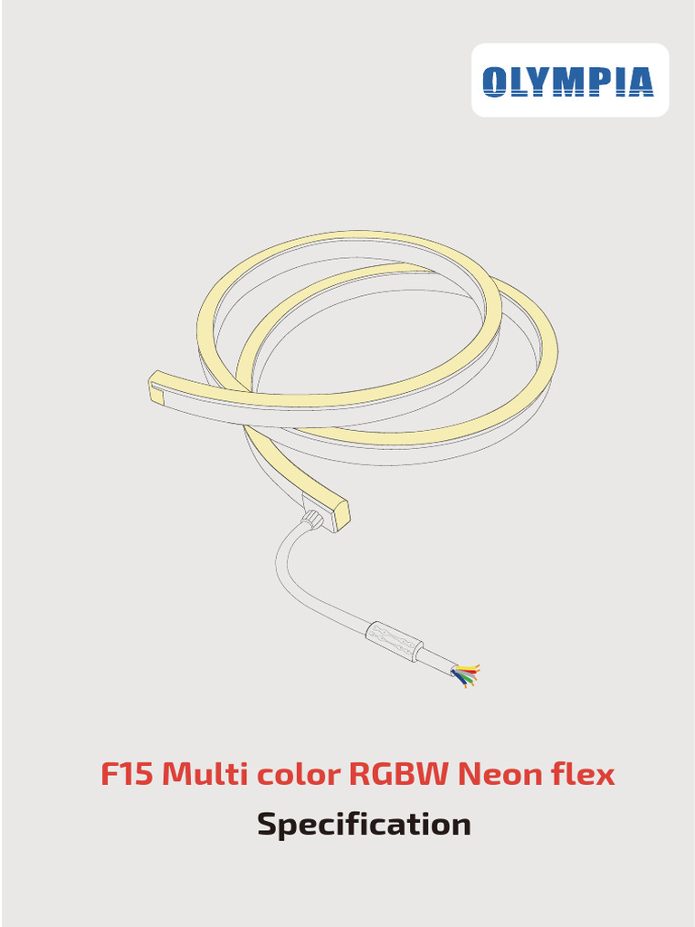 F15 Multi color RGBW specification | PDF | Power Supply | Manufactured ...