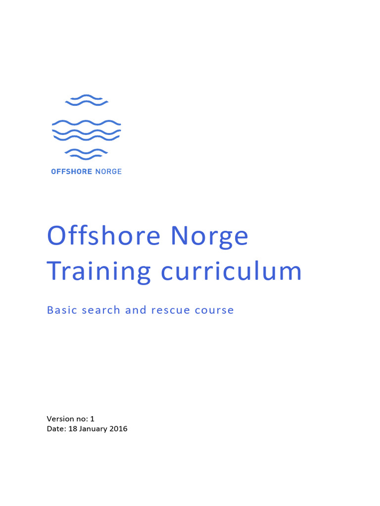 Basic Search and Rescue Training Guide | PDF | Curriculum | Underwater ...