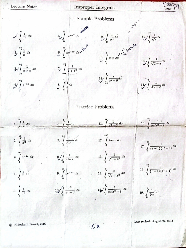 Mat 002 Assignment (Integration) | PDF